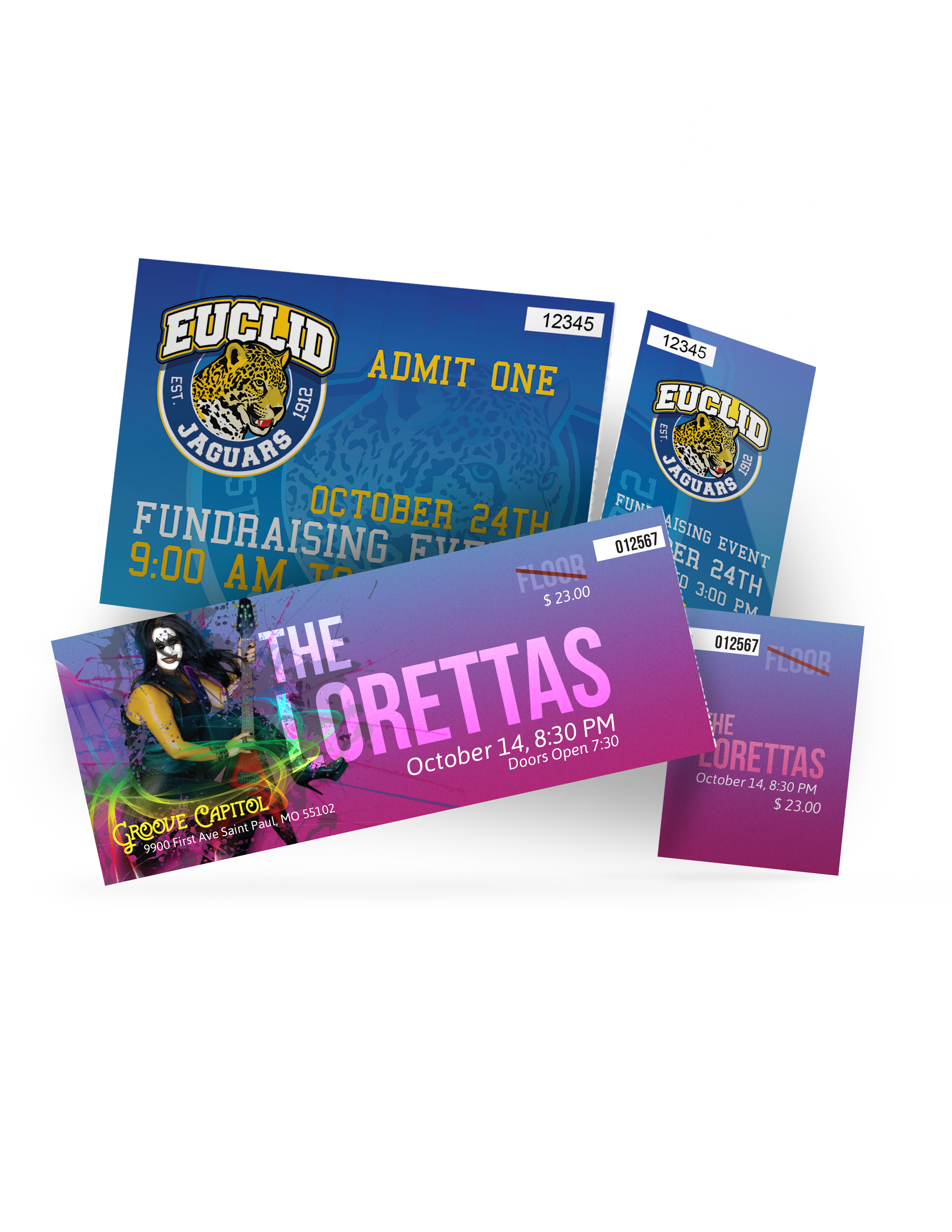 Event Ticket Printing - Full Color Printing Services - Roseville Printing California